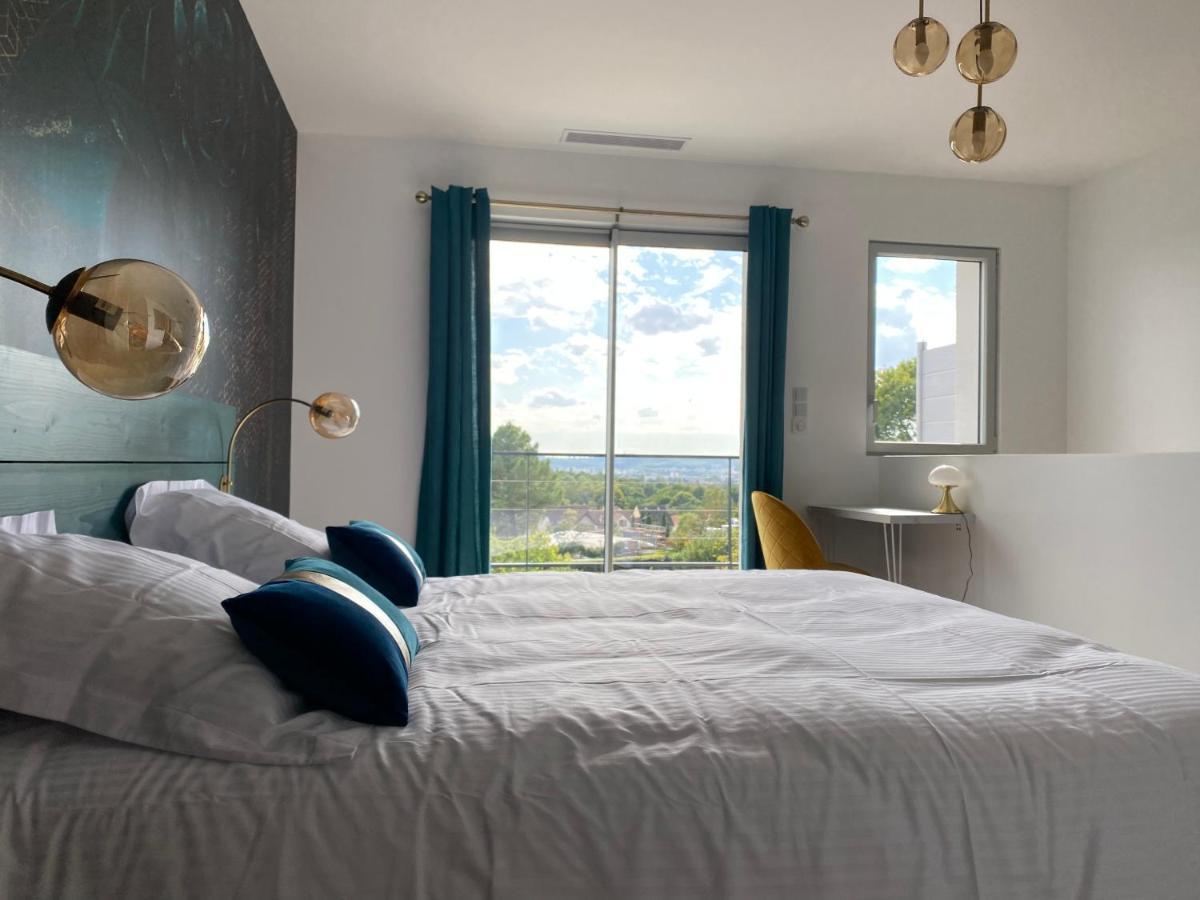 La Villa Perchee Calme, Sauna, Parking Prive Saint-Prix  Ngoại thất bức ảnh