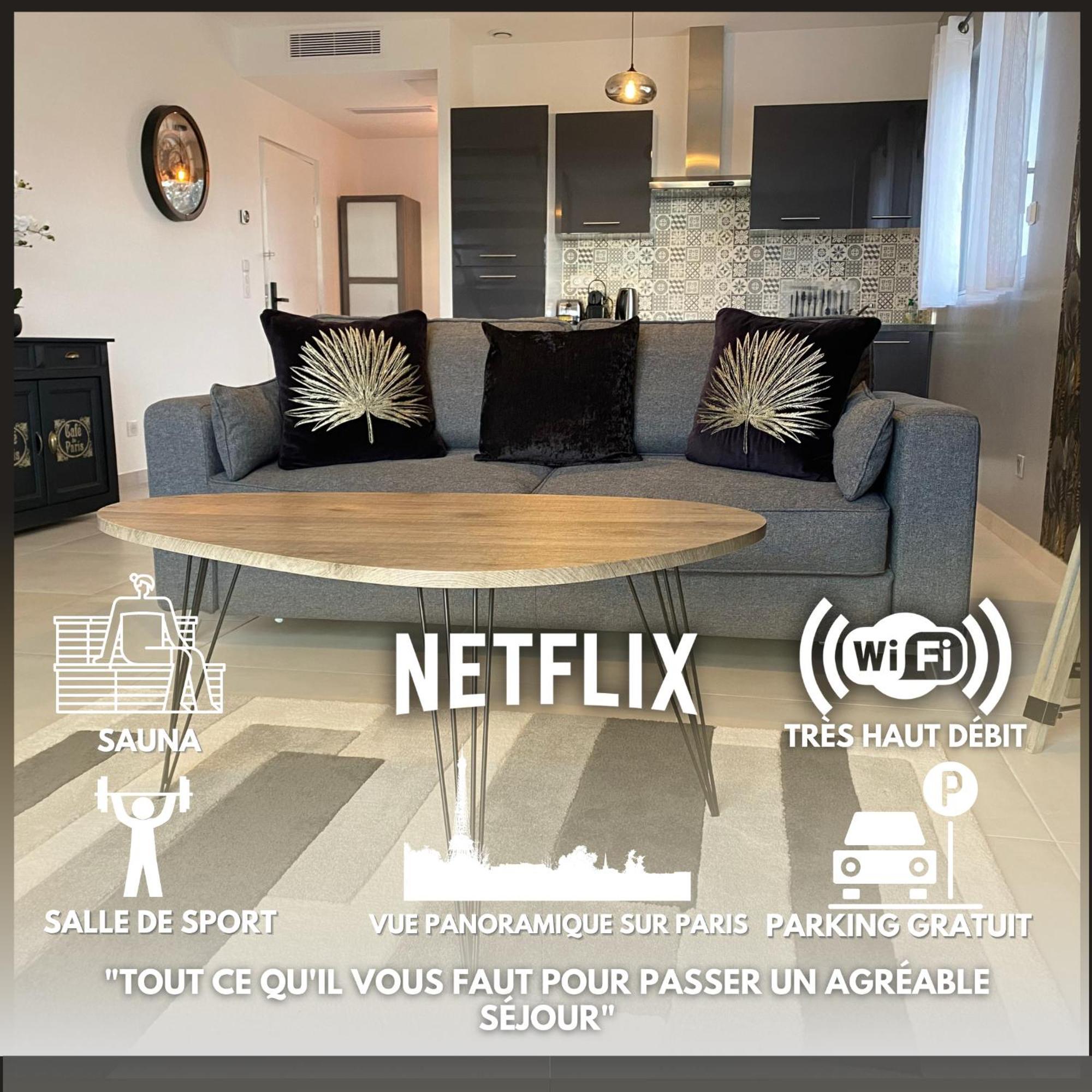 La Villa Perchee Calme, Sauna, Parking Prive Saint-Prix  Ngoại thất bức ảnh