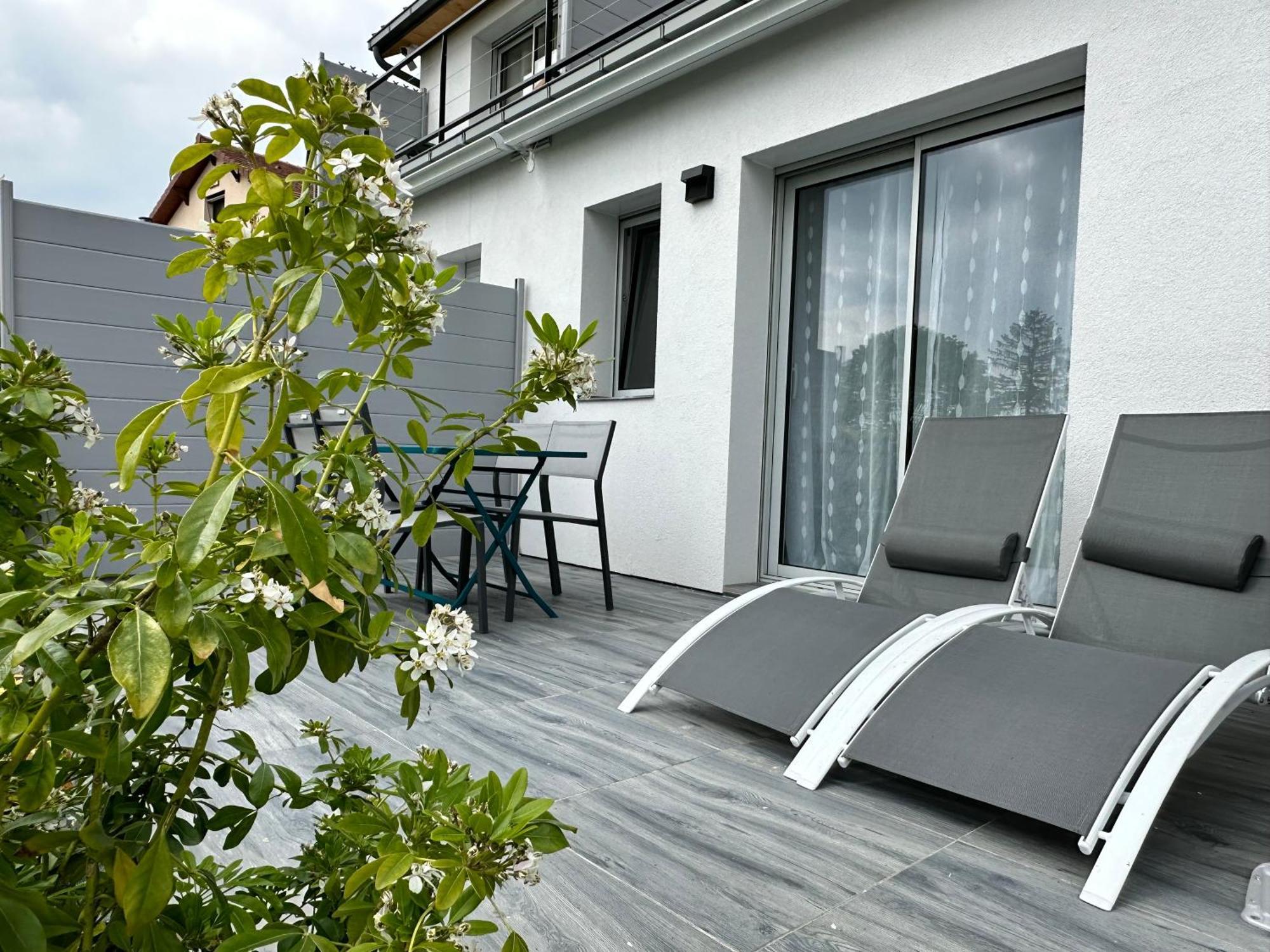 La Villa Perchee Calme, Sauna, Parking Prive Saint-Prix  Ngoại thất bức ảnh